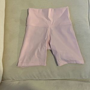 TNA light pink biker shorts